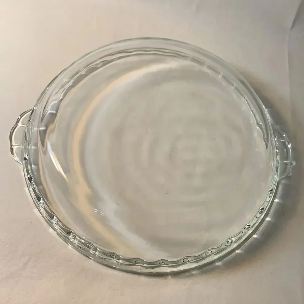 Pyrex Fluted Pie Plate 9.5 In 24 cm USA No Range Broil 229 32
